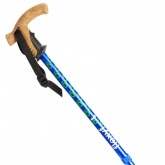 Flexyfoot Cork Telescopic Handle Walking Stick - Blue